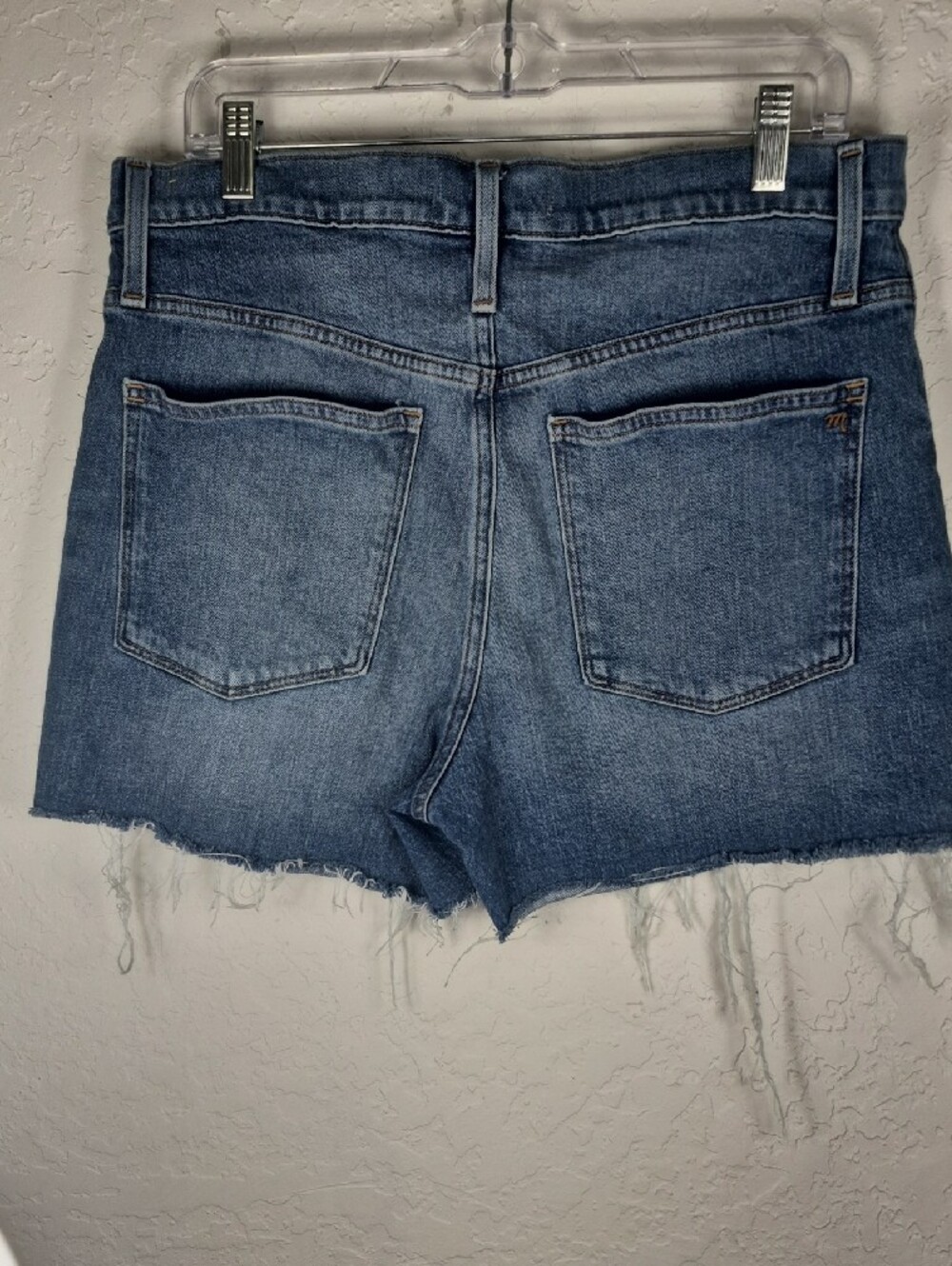 10Size Madewell Denim High-Rise Button-Front Women’s Shorts - Blue - Picture 4 of 13